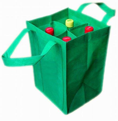 PP non-woven wine bag for 4 bottles image