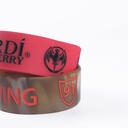Debossed silicone wristbands 25mm with fill