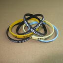 Thin silicone wristbands (6mm wide) Completely Customized