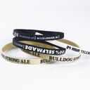 Narrow Silicone Wristbands (6mm wide) Completely Customized