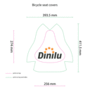 Polyester bike seat covers print template