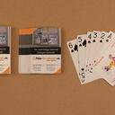 Bridge sized custom printed playing cards image