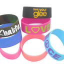 Customized extra wide silicone wristbands (25mm  / 1 inch)