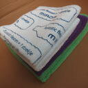 Mikrofiberduk för rengöring 32 x 32cm tryckt mer er logga image