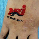 Fake tattoo A7 size (74x105mm) image