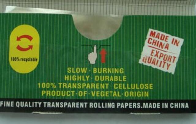Extra long transparent rolling paper in custom branded packaging (110x36mm) image
