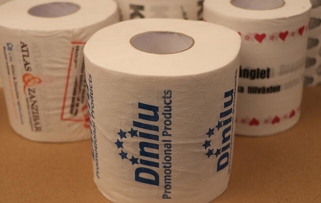 Toalettpapper med eget tryck image