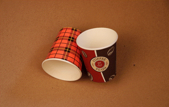 Paper cup 7 oz custom print and single wall image