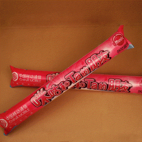 Clapping sticks (pairs) inflatable 60x10cm with your custom print Clapping sticks (pairs) inflatable 60x10cm with your custom print image