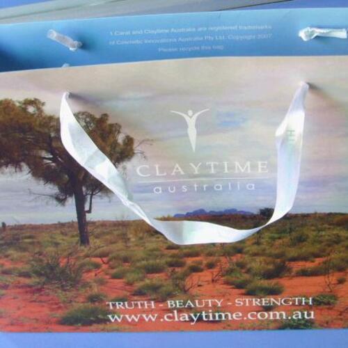 Custom printed paperboard bag 25x35hx10cm Custom printed paperboard bag 25x35hx10cm image